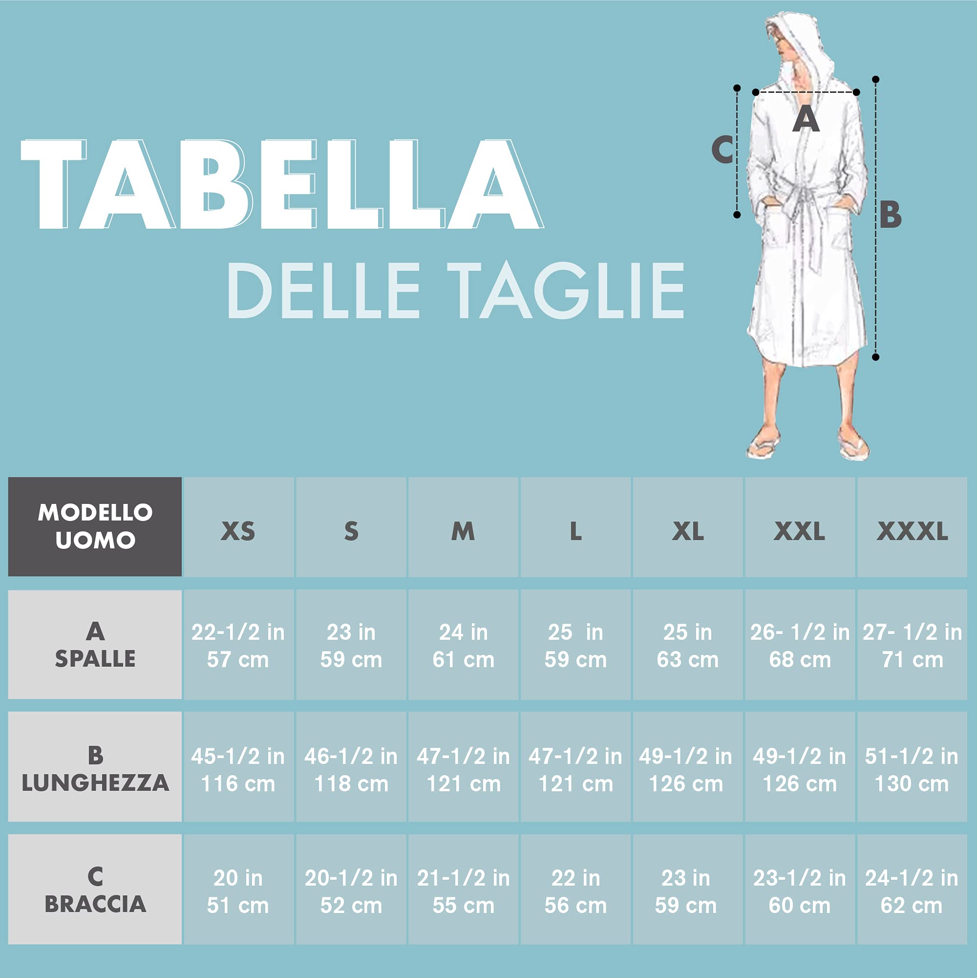Twinzen Accappatoio per Uomo con Cappuccio in Spugna, 2 Tasche, Cintura Cotone Senza Prodotto Chimico, Oeko Tex - Vestaglia per Uscire dalla Doccia, Assorbente e Confortevole