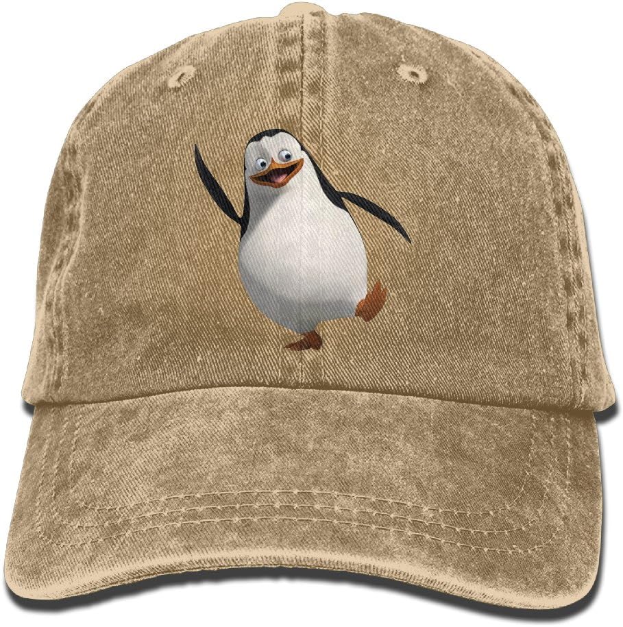 Cartoon Penguin Baseball Caps Activewear Denim Caps Men Novelty