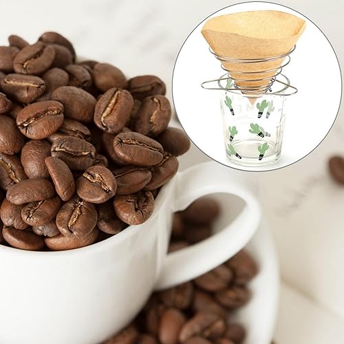 Miniatura 8 de SUEIANNMN - Soporte plegable para filtro de gotero de café, 1-2 tazas, filtro plegable de acero inoxidable reutilizable para cono de café, portátil,