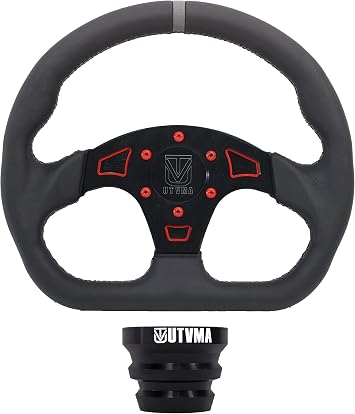 UTV Steering Wheel Can-Am Red, DriftX D Shape