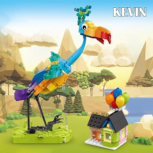 Miniatura 2 de ENJBRICK Kevin Bird Up - Juego de construcción de casa para adultos, lindo juego de juguetes de construcción de animales de película para niñas y