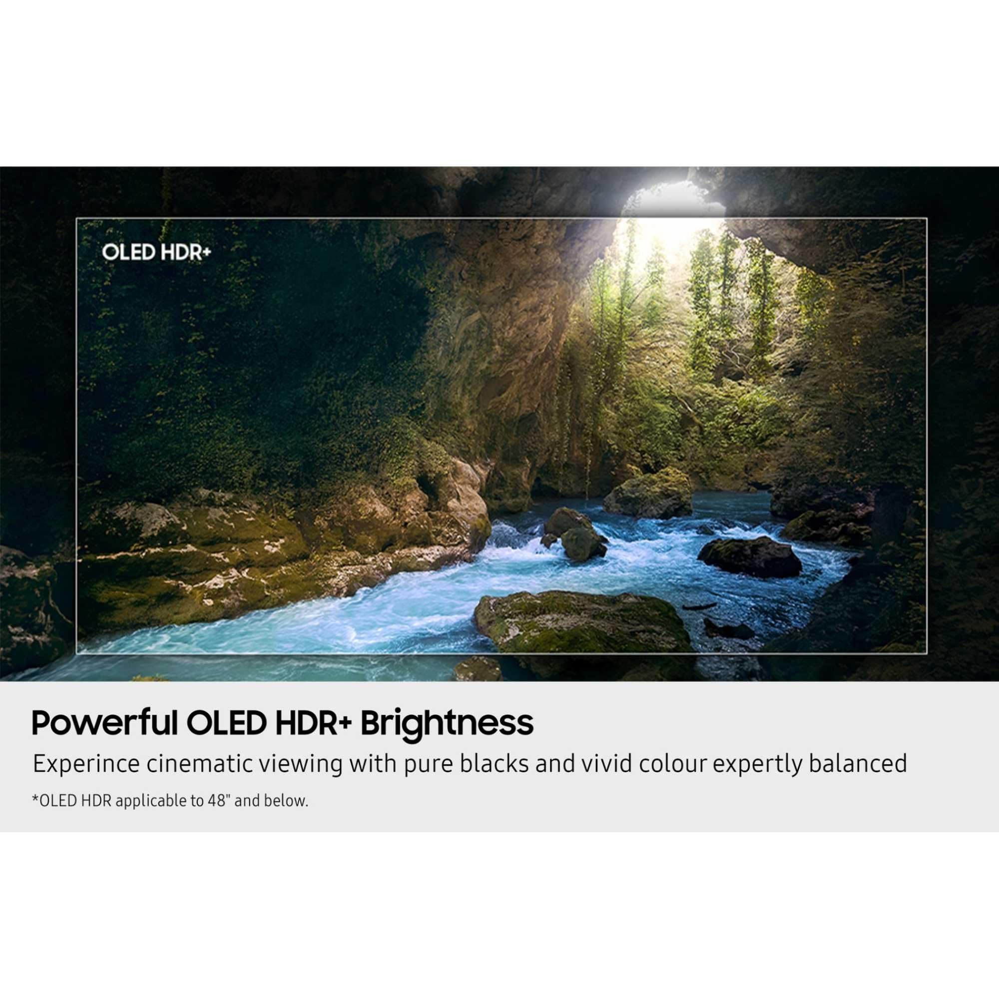 Samsung OLED 4K S90F 42 Zoll (107 cm), UHD Fernseher, NQ4 AI Gen3 Prozessor, OLED HDR+, 4K Upscaling Pro, Dolby Atmos, Gaming Hub, Motion Xcelerator 144Hz, Samsung Vision AI Smart TV, 42S90F