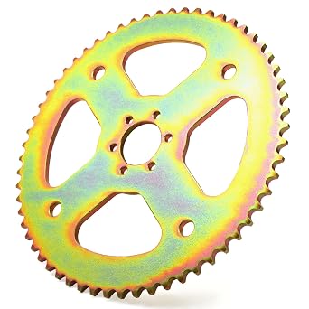 60T 6-Hole for # 40 41 420 High-Torque Rear Chain Steel Sprocket Replacement for Coleman CT100U CC100X for Motovox MBX10 for Baja Doodle Bug DB30 for Mega Moto MMB80 105cc Mini Bike