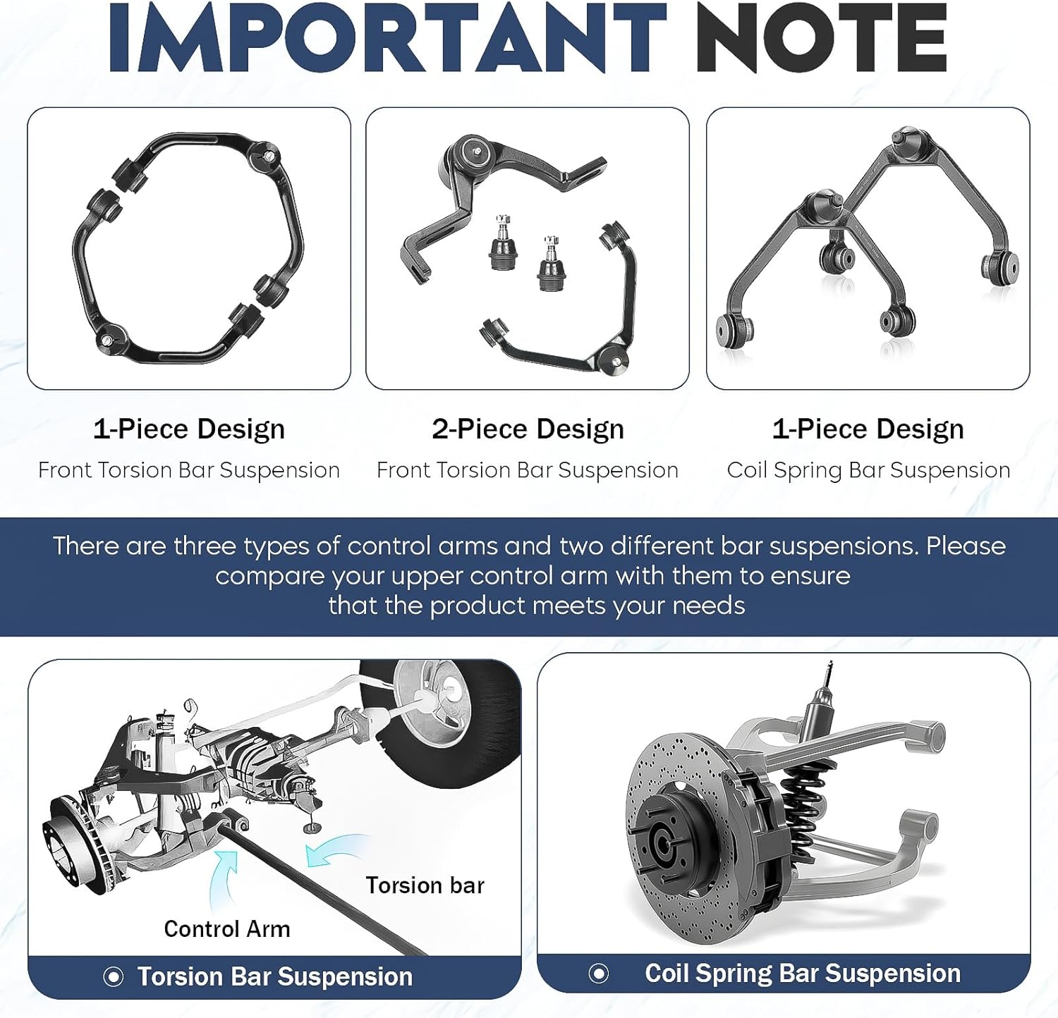front lower upper control arm front torsion bar suspension fit for 1999-2006 chevrolet silverado gmc sierra 1500 4wd/awd 1999-2003 w/ball joint tie rod end k620380 k620381 k80942-10pc set