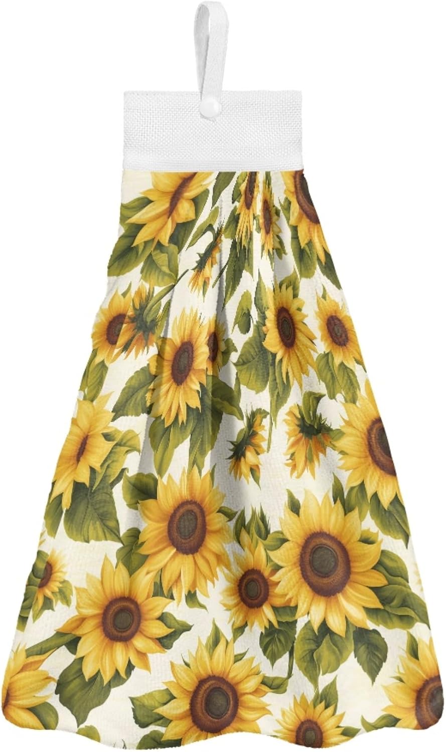 ZFRXIGN Sunflower Hanging Hand Towels for Bathroom Breathable Hand Towel with Hanging Loop Portable Fast Drying Hang Towel Kitchen Tie Towel for Wiping Hands, 3 Pcs