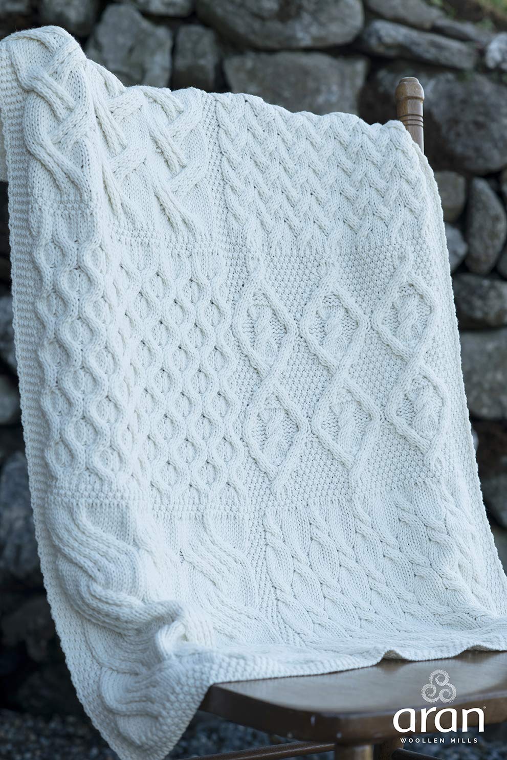 Supersoft Baby Bedding White Cot Throw Patchwork Design