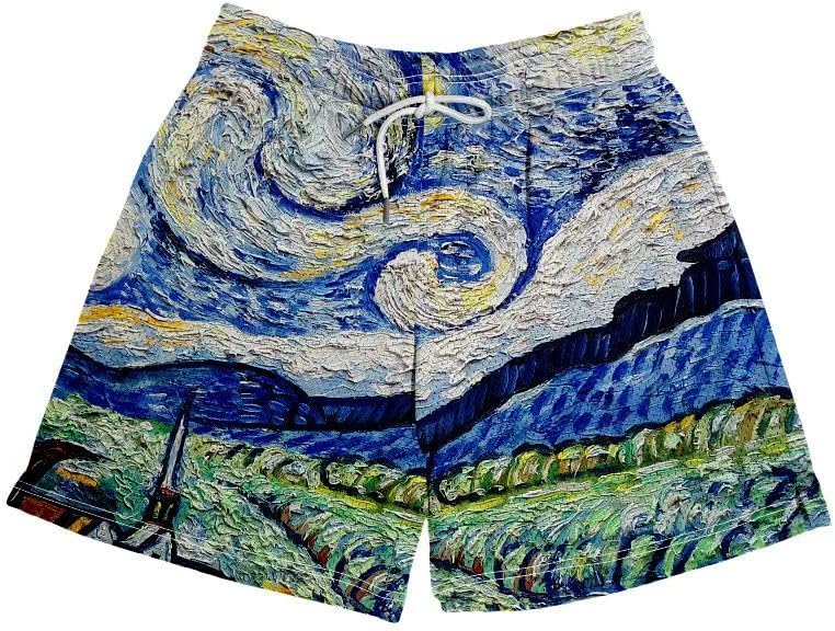 Men's Camo Mesh Graphic Athletic Shorts Lightweight Quick-Dry Workout Running Short Pants with Pockets