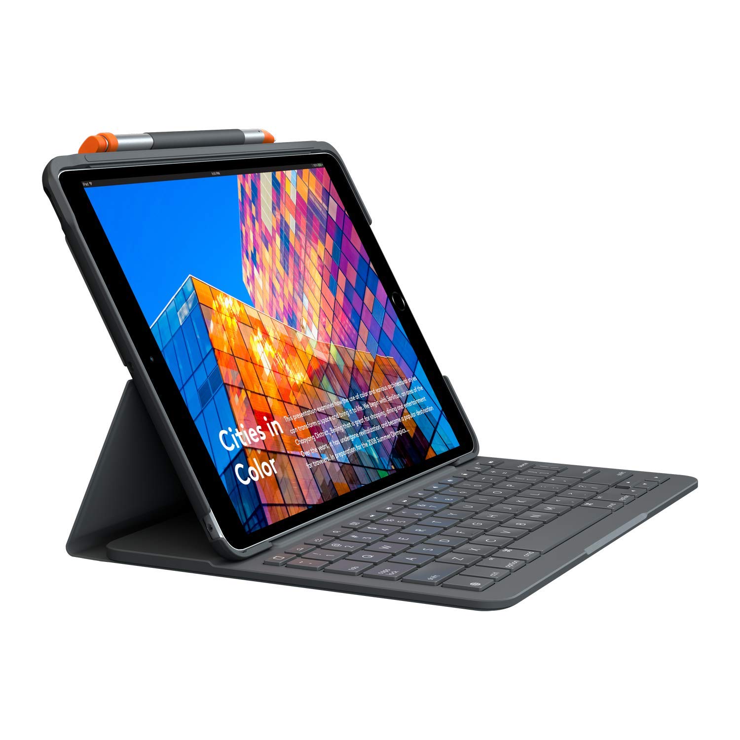 Buy Logitech iPad (7th and 8th generation) Keyboard Case Slim Folio