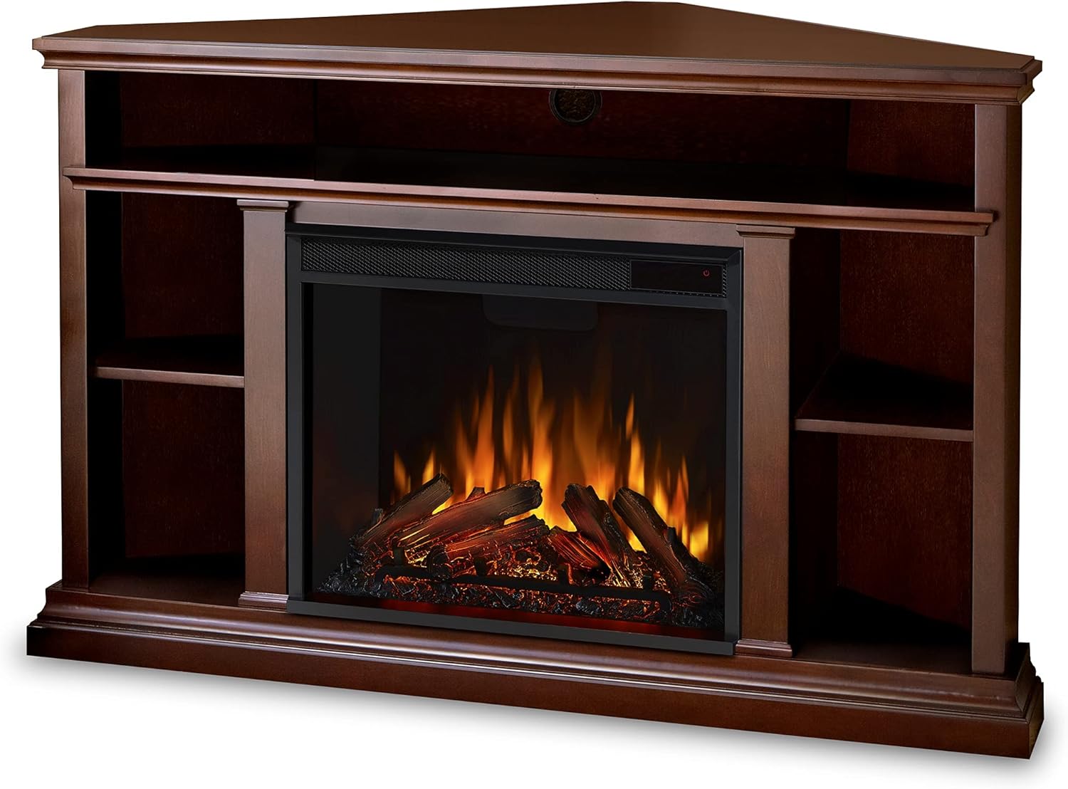 Real Flame Churchill Electric Fireplace, Dark Espresso Home & Kitchen
