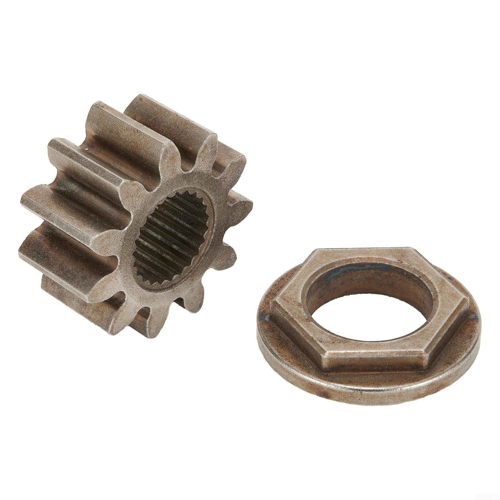 Parti per tosaerba 783-06988A per rack di sterzo per 783-06988 con pignone dell'albero dello sterzo e boccola (1 piastra per cremagliera, 1 pignone dell'albero dello sterzo, 1 boccola)
