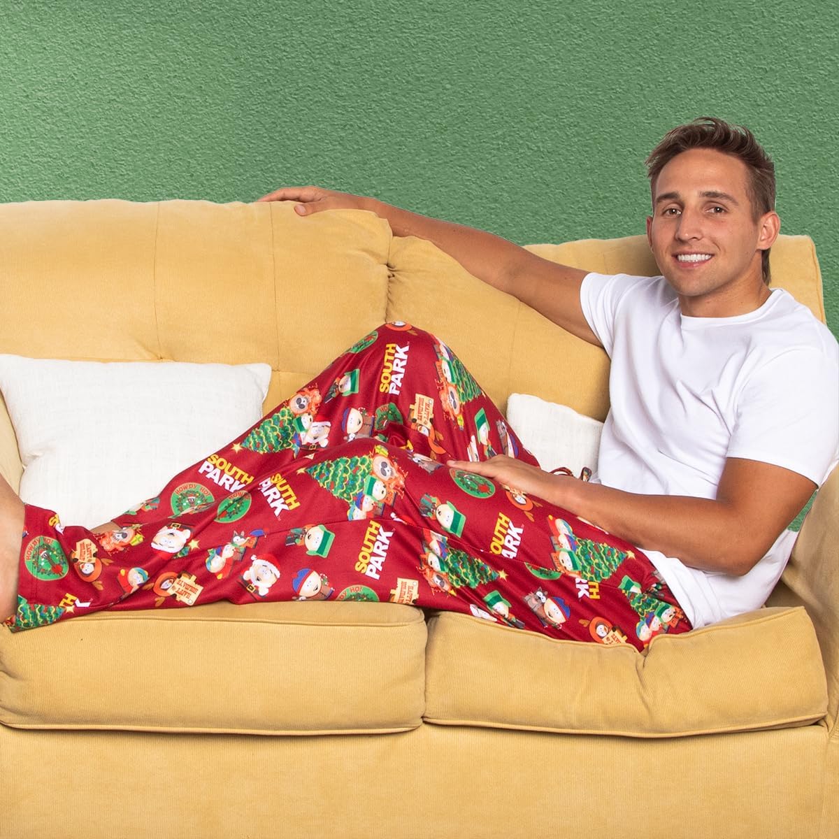 INTIMO South Park Mens' TV Show Stan Kyle Cartman Kenny Christmas Sleep Pajama Pants - Image 5