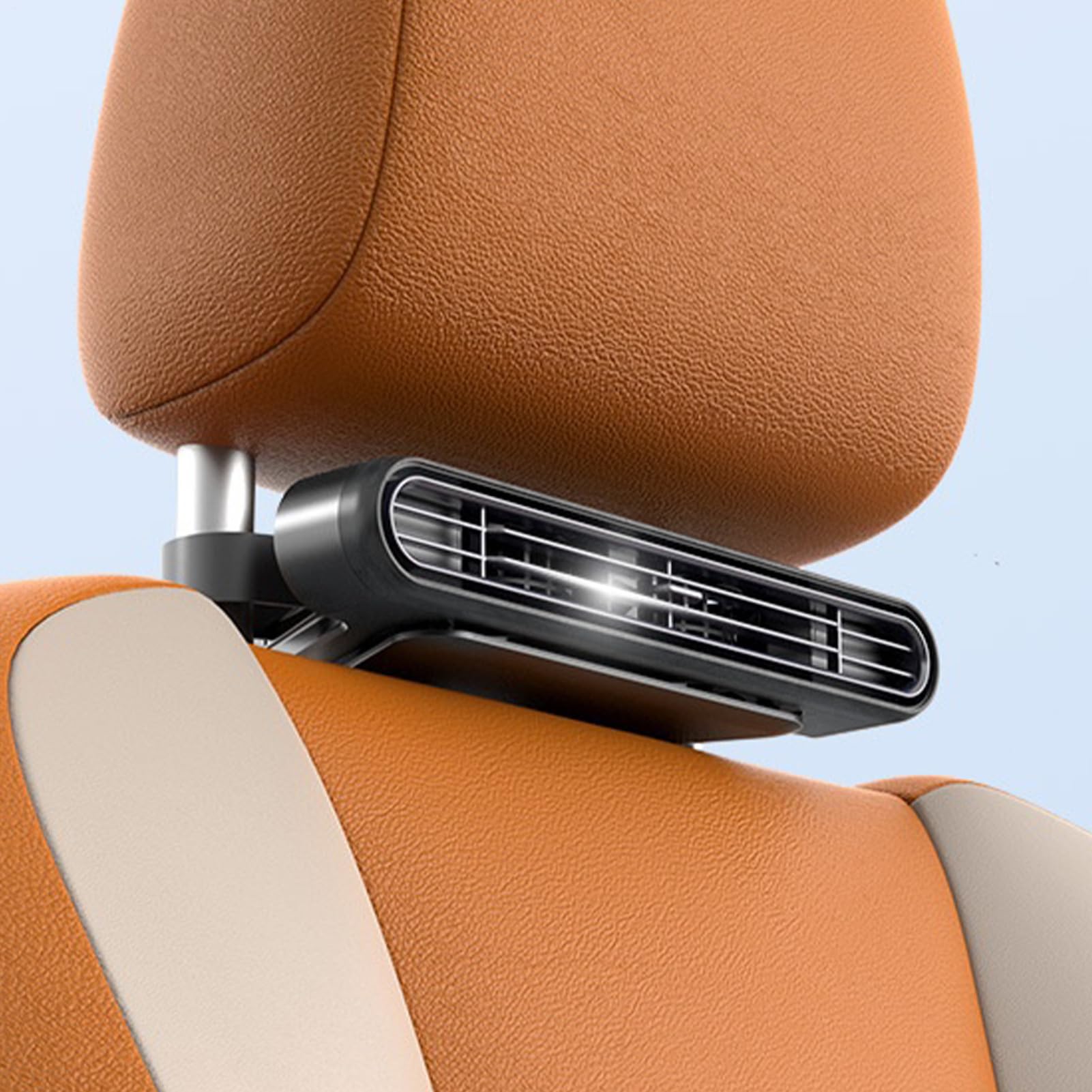 Ventilatore per auto - Raffreddamento 12 V | Circolatore d'aria portatile per cruscotto per SUV, RV, camion, doppia testa girevole a 360°, presa accendisigari