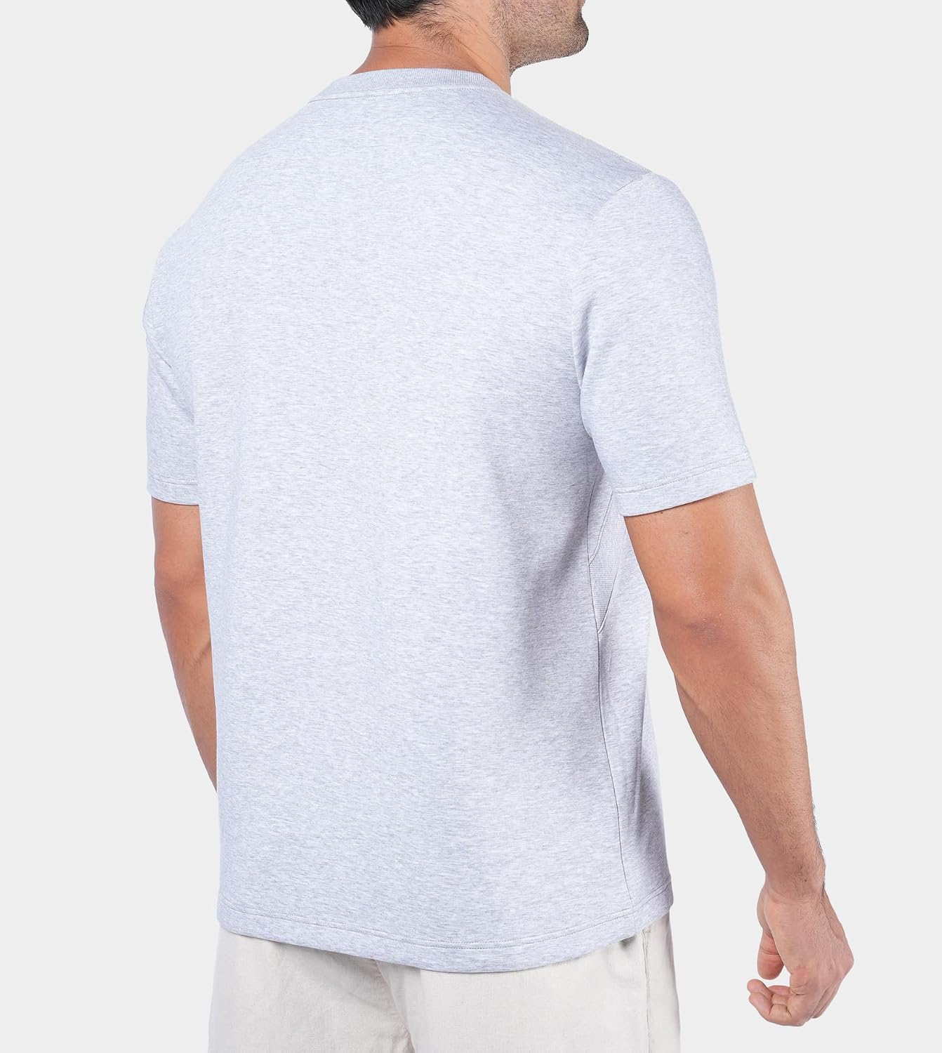 Fioboc Mens T-Shirts - Crew Neck Short Sleeve T-Shirts for Men Performance Cotton Blend Summer Casual Stylish Tee