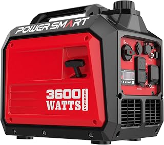PowerSmart 3600-Watt Quiet Portable Inverter Generator (30 Amp, Home and Camping)