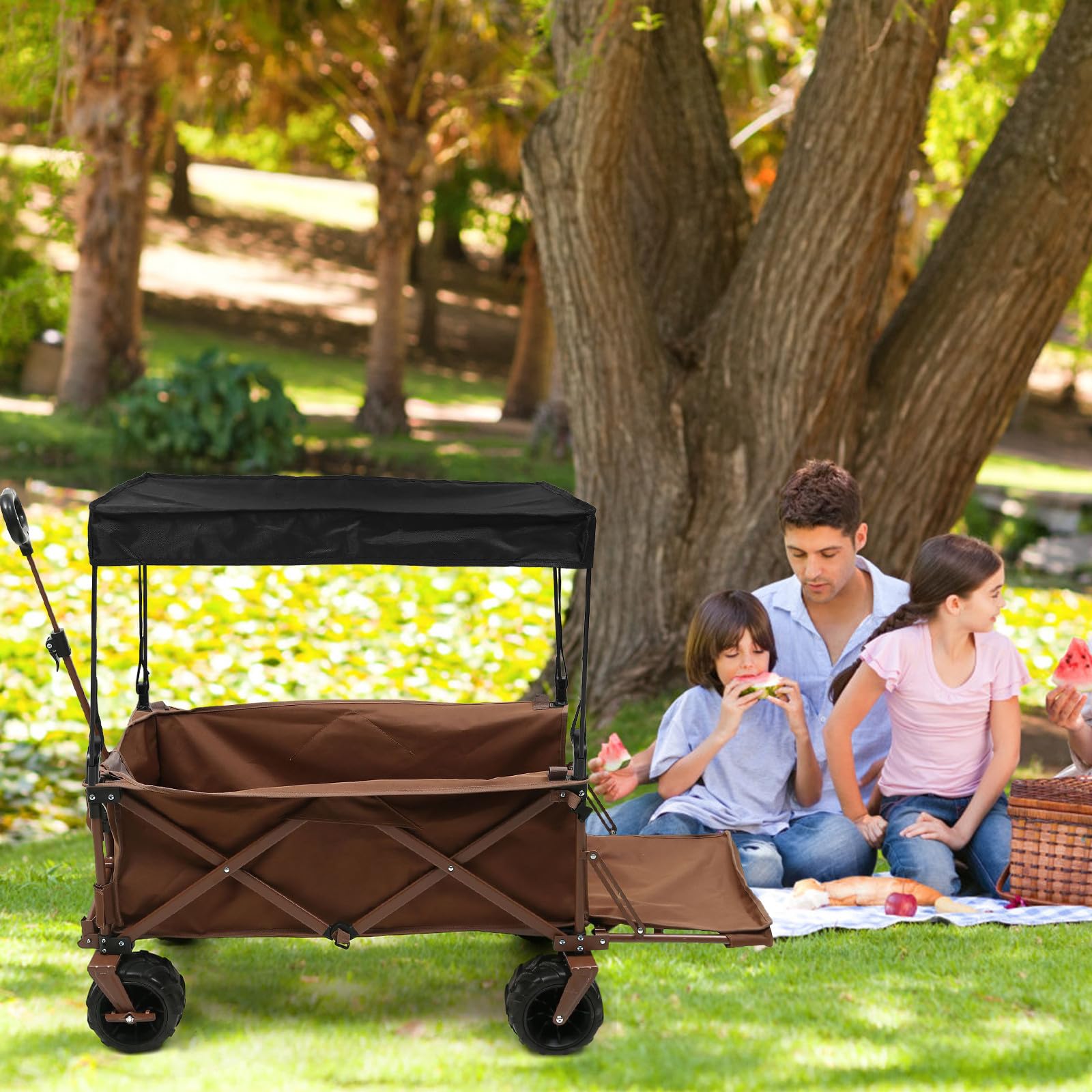 SUPVOX Funda Plegable para Carrito de 8 Pulgadas Toldo Parasol y Cubierta para Camping al Aire Libre, Protección UV y Lluvia, Accesorio Práctico para Cochecito de Ñiño