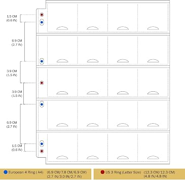 30 Sheets Coin Binder Sheets for 2 x 2 Coin Flips - 600 Pockets