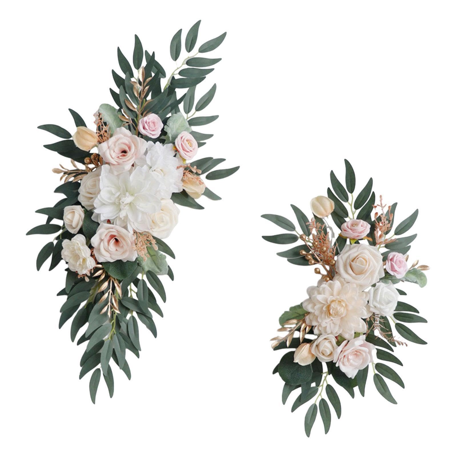 KIOALXZ Enchanting Artificial Flower Swag For Wedding Arches Luxurious Silk Floral Arrangement For Special Events Silk Flower Arrangement Garden Decorative
