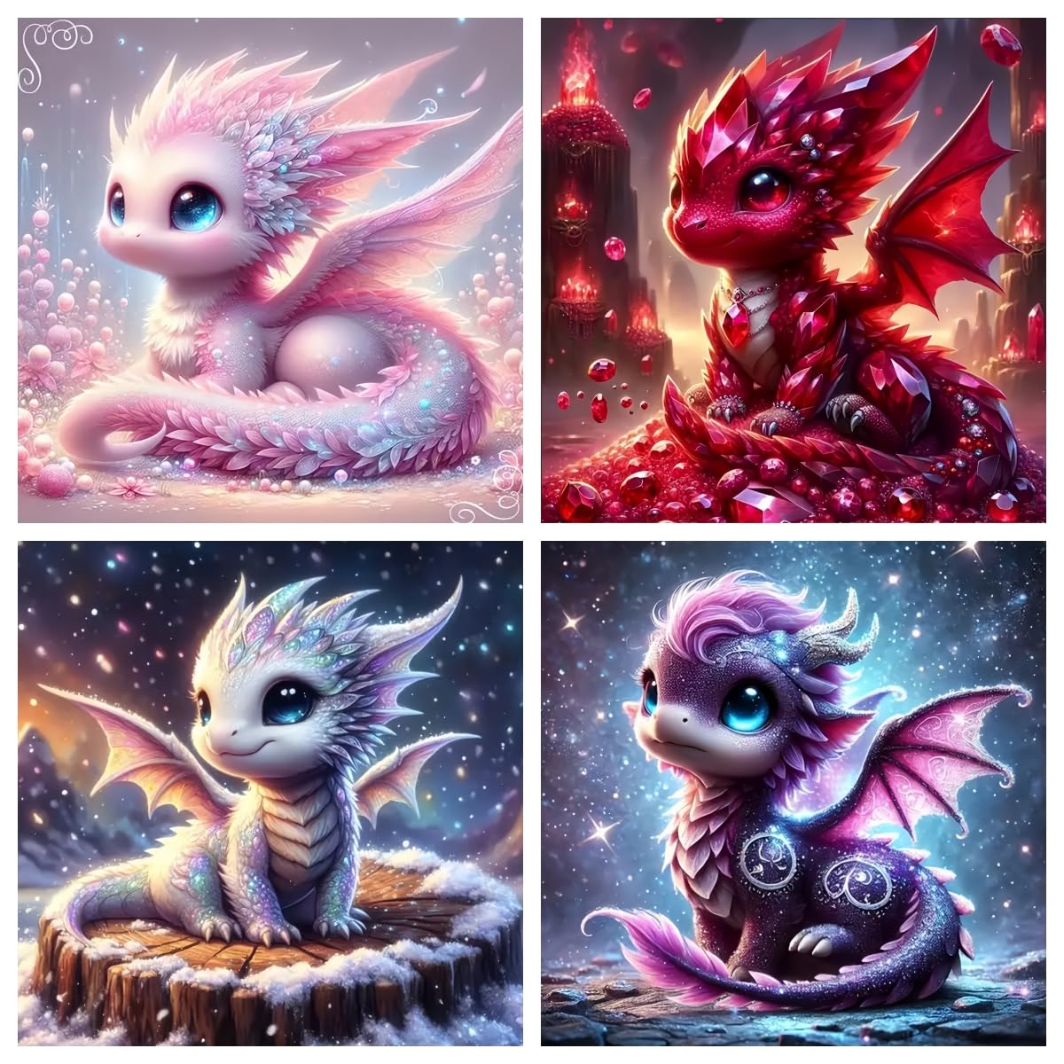 Acelii Diamond Painting Kits - 6 Animal Designs -10