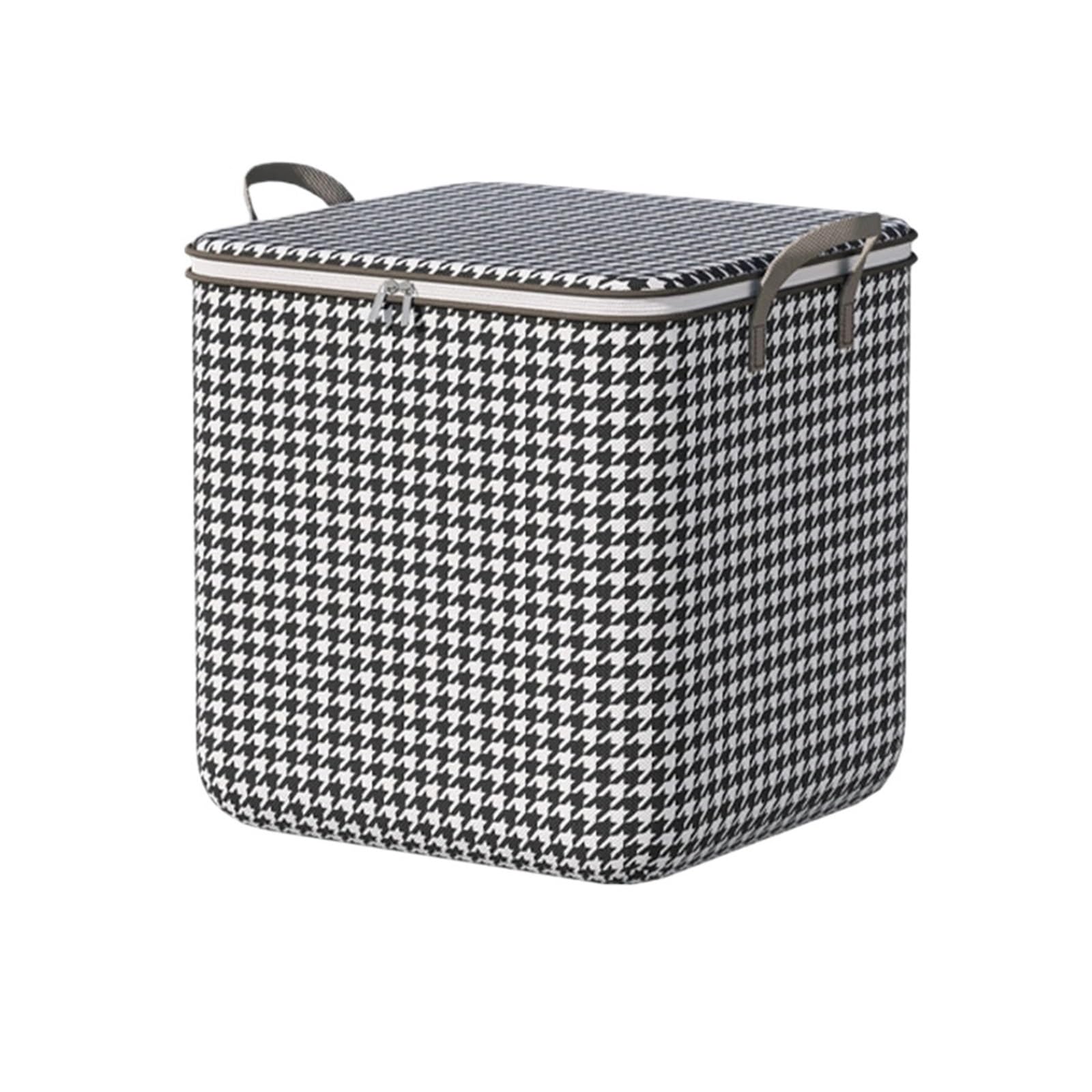 RRYPBOVG Foldable Blanket Storage Bags Duvet Storage Bag Storage Bags For Clothes Bedding Storage Bags Fabric Storage Boxes(100L No windows)
