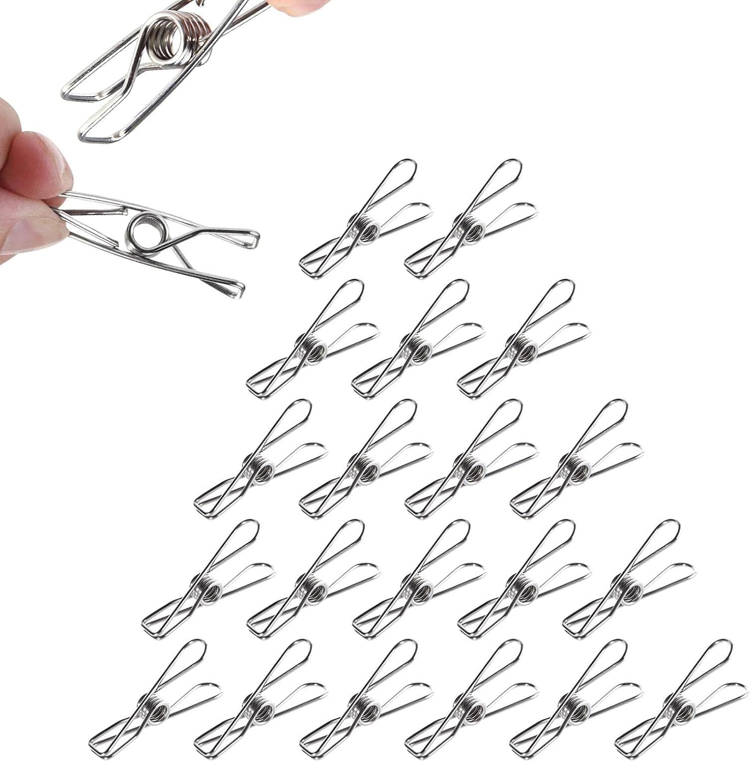 Mini Clothes Pins for Crafts Wire Clothespins Laundry Chip Clips