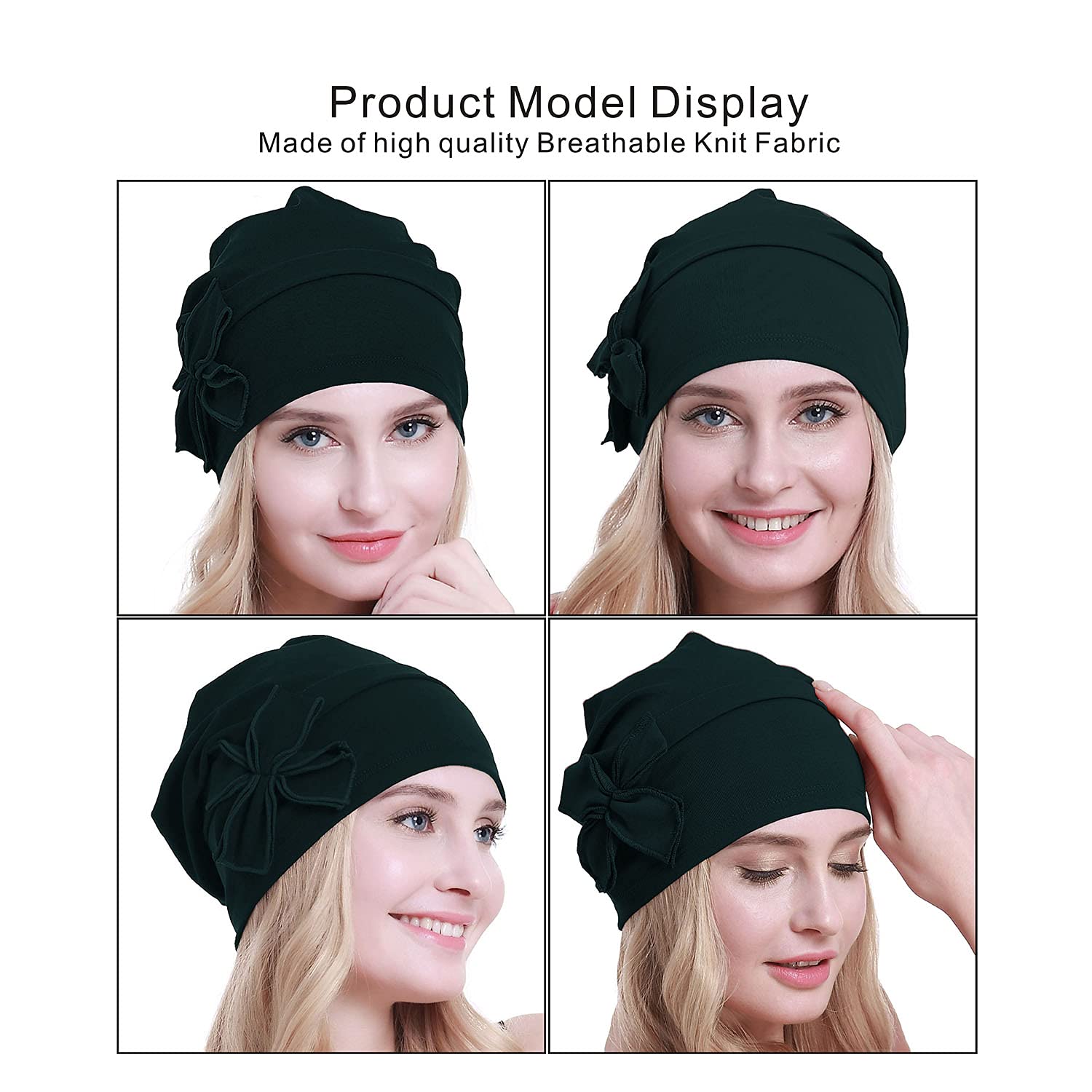 osvyo Bamboo Chemo Headscarf for Women Hair Loss – Cancer Slip On Headwear Turbans Sealed Packaging