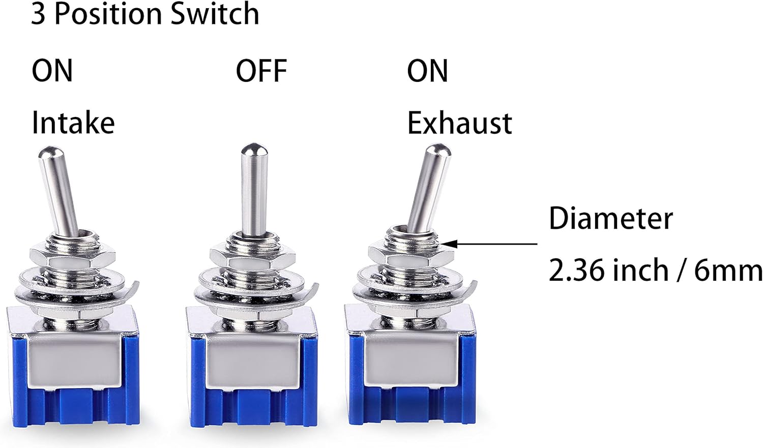 Livpow 6" RV Vent Fan Blade,Motor and Switch,Reversible Replacement Upgrade Kit: Automotive
