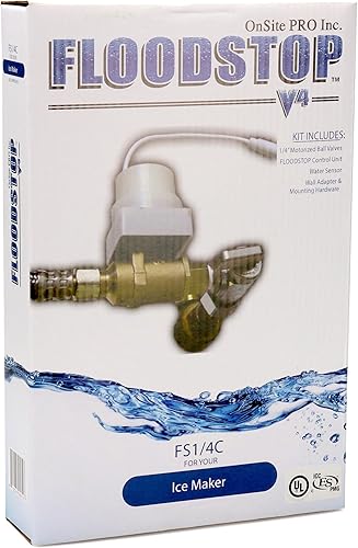 Miniatura 5 de FloodStop Kit de detector de fugas de calentador de agua con apagado automático de agua y alarmas visualesaudibles, 34 pulgadas NPT MIP x FIP