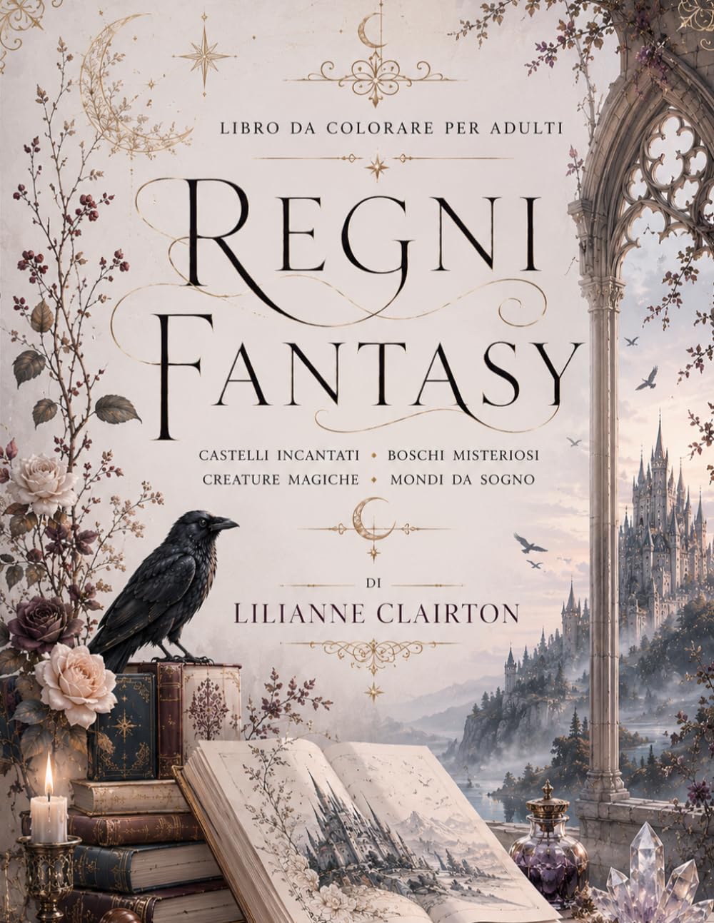 Regni Fantasy: libro da colorare per adulti