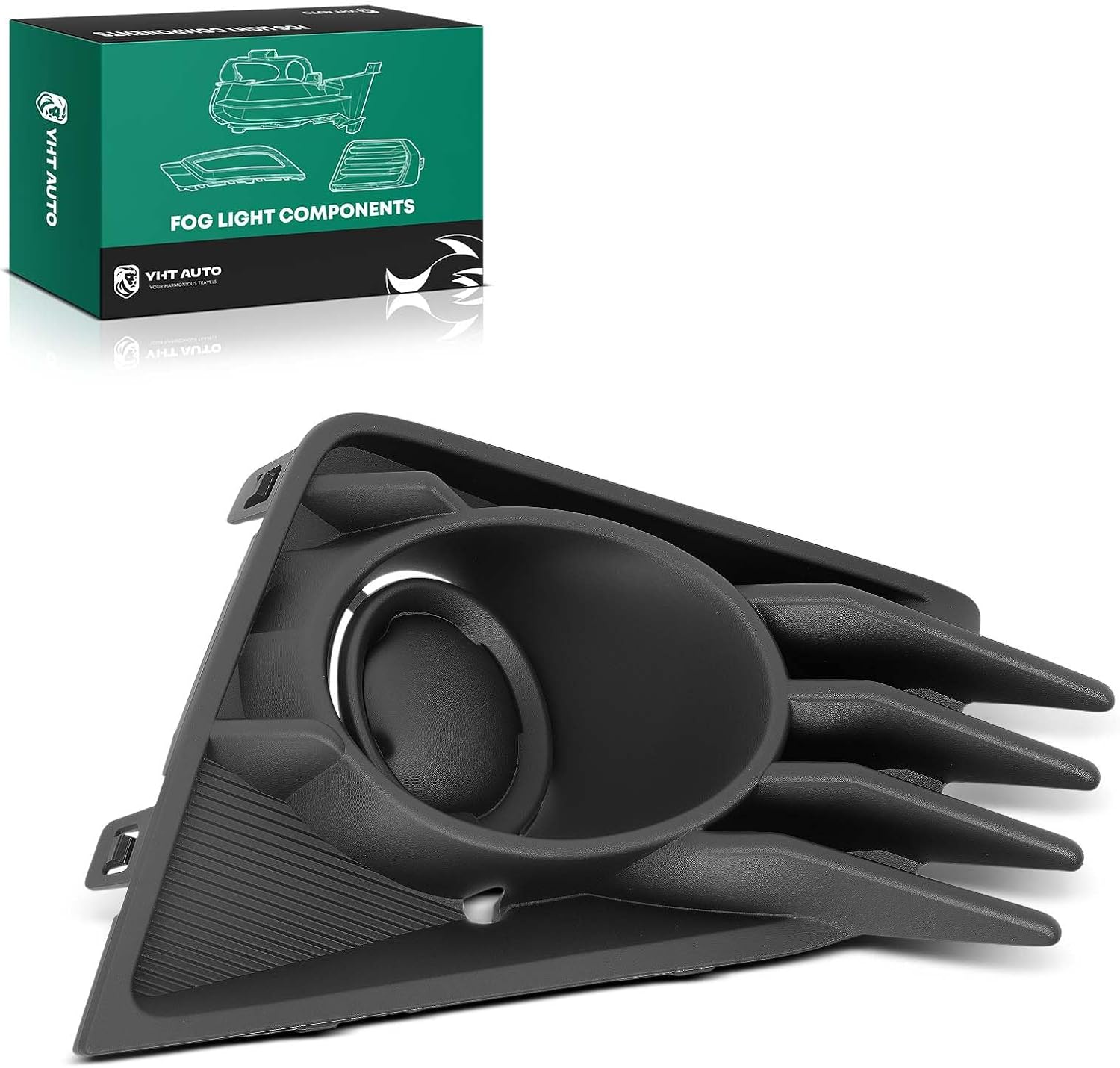 YHTAUTO Fog Light Cover Fits Mitsubishi Mirage G4 Mirage 2021-2024 Front Bumper Fog Light Bezel Trim Right Passenger Side