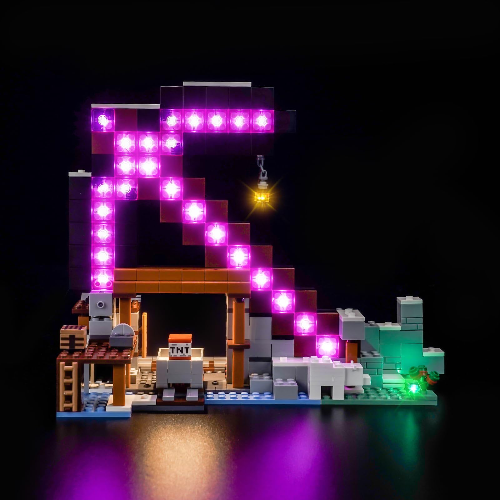 LocoLee Light kit Compatible with Lego 21277 The Pickaxe Mine - No Model Only Light, LED Lighting Accessories Compatible with Lego 21277 Classic