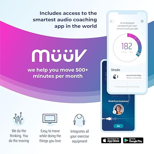 Miniatura 25 de Stamina Folding Trampoline with Smart Workout App, Black - Portable Fitness Rebounder for Home Gym, Cardio & Strength Training, Jumping Exercise