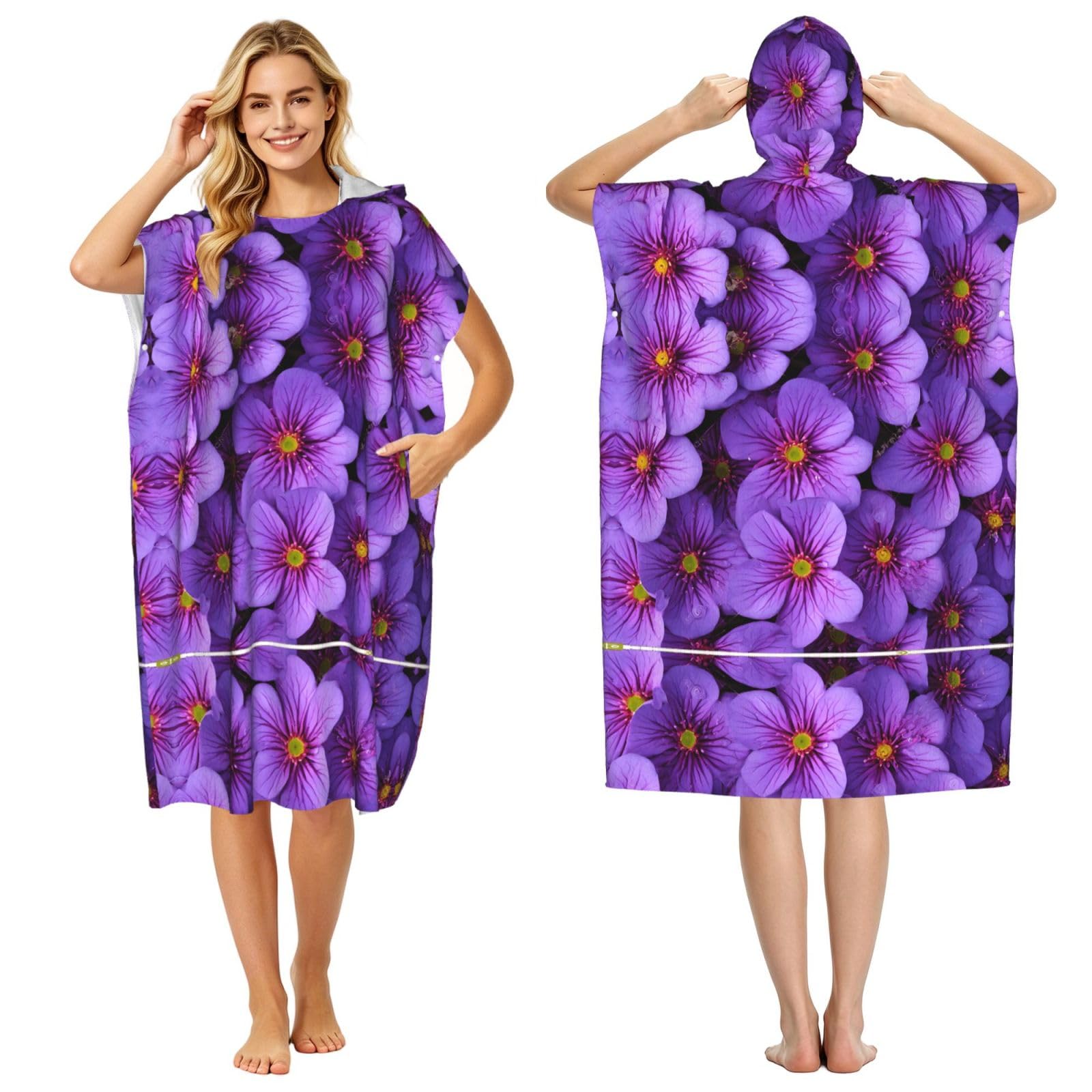 Peignoir séchage rapide contre le froid après la piscine pour adulte