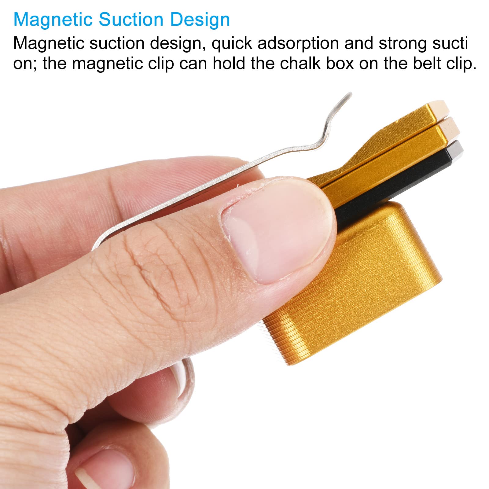SUPPORT MAGNÉTIQUE DE Craie De Queue De Billard Avec Clip De Ceinture
