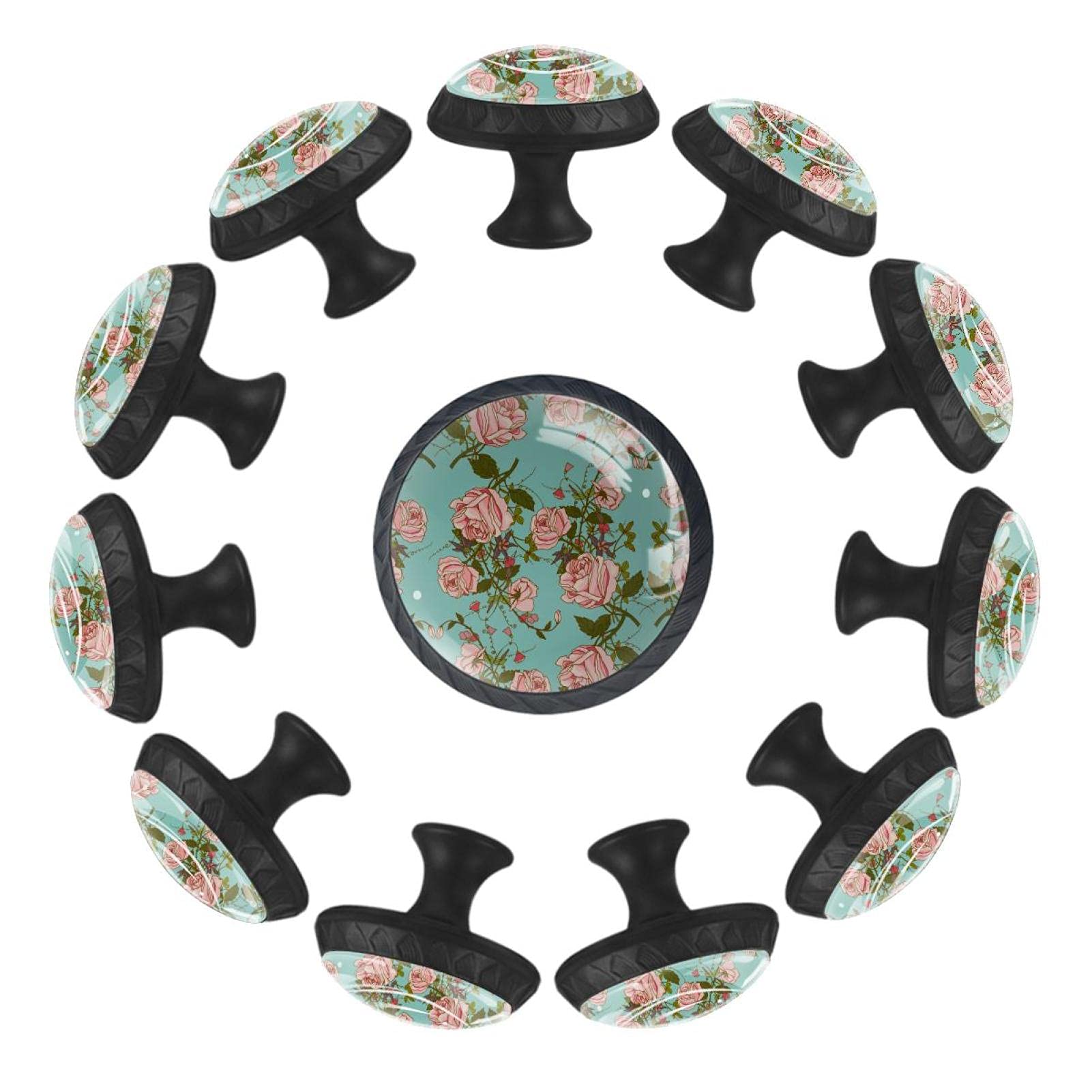 Boutons de tiroir ronds vintage pour relooker la commode d'une crèche