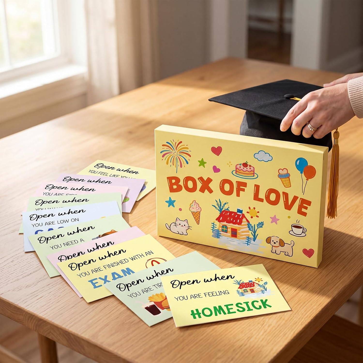 Fancy Land College Graduation Gifts 25 Pcs Open When Envelopes For High School Graduation Gift Card Book Holder College Survival Kit