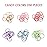 200PCS Elastic Hair Ties, No Crease Hair Small Ponytail Holders for Kids Girls Baby Toddler, Marcon Color, Hair Holiday Accessories