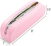 Vista 2 de Mr. Pen - Estuche de silicona para lápices, estuche rosa claro, estuche pequeño, estuche para lápices estético
