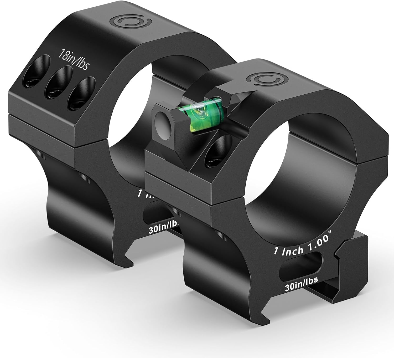 CVLIFE Scope Rings - Precision Scope Mount with Level Bubble for Picatinny Rails - 2 Pieces