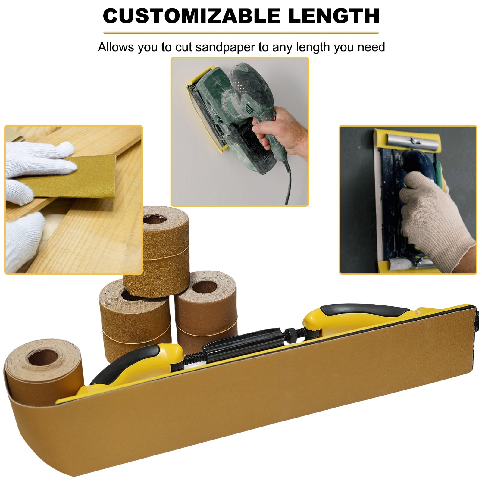 Continuous Sandpaper Roll Kit - 20 Yards, 80/120/180/320 Grit -6 Continuous Sandpaper Roll Kit - 20 Yards, 80/120/180/320 Grit -6