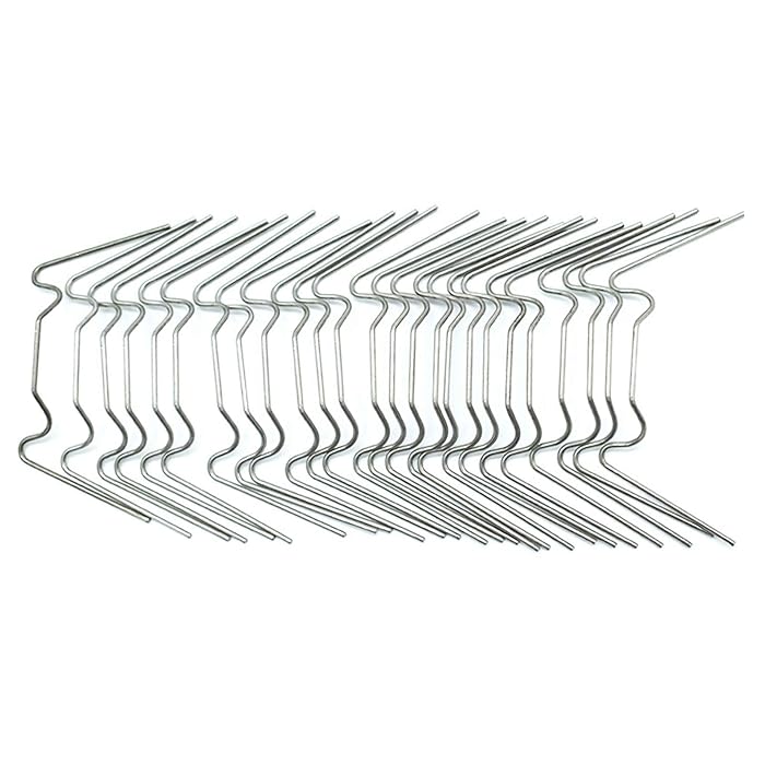 Buy Warooma Greenhouse Glazing Clip, 100 Pcs Spring Wire W Type Clips