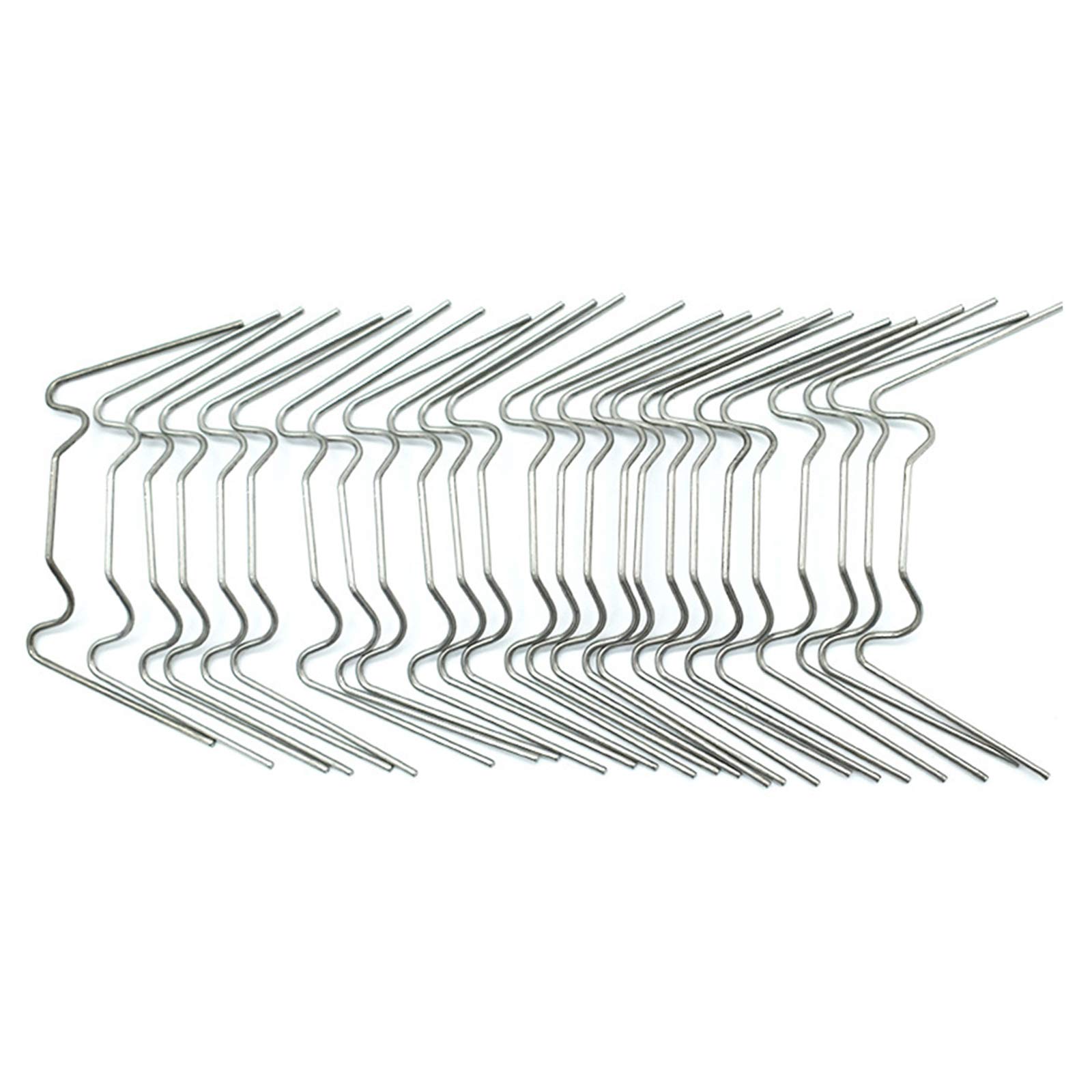 Buy Warooma Greenhouse Glazing Clip, 100 Pcs Spring Wire W Type Clips
