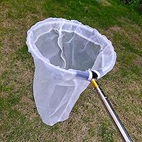 Vista 5 de Red telescópica de pesca para insectos y mariposas, mango de acero inoxidable que se extiende de 15 pulgadas a 59 pulgadas