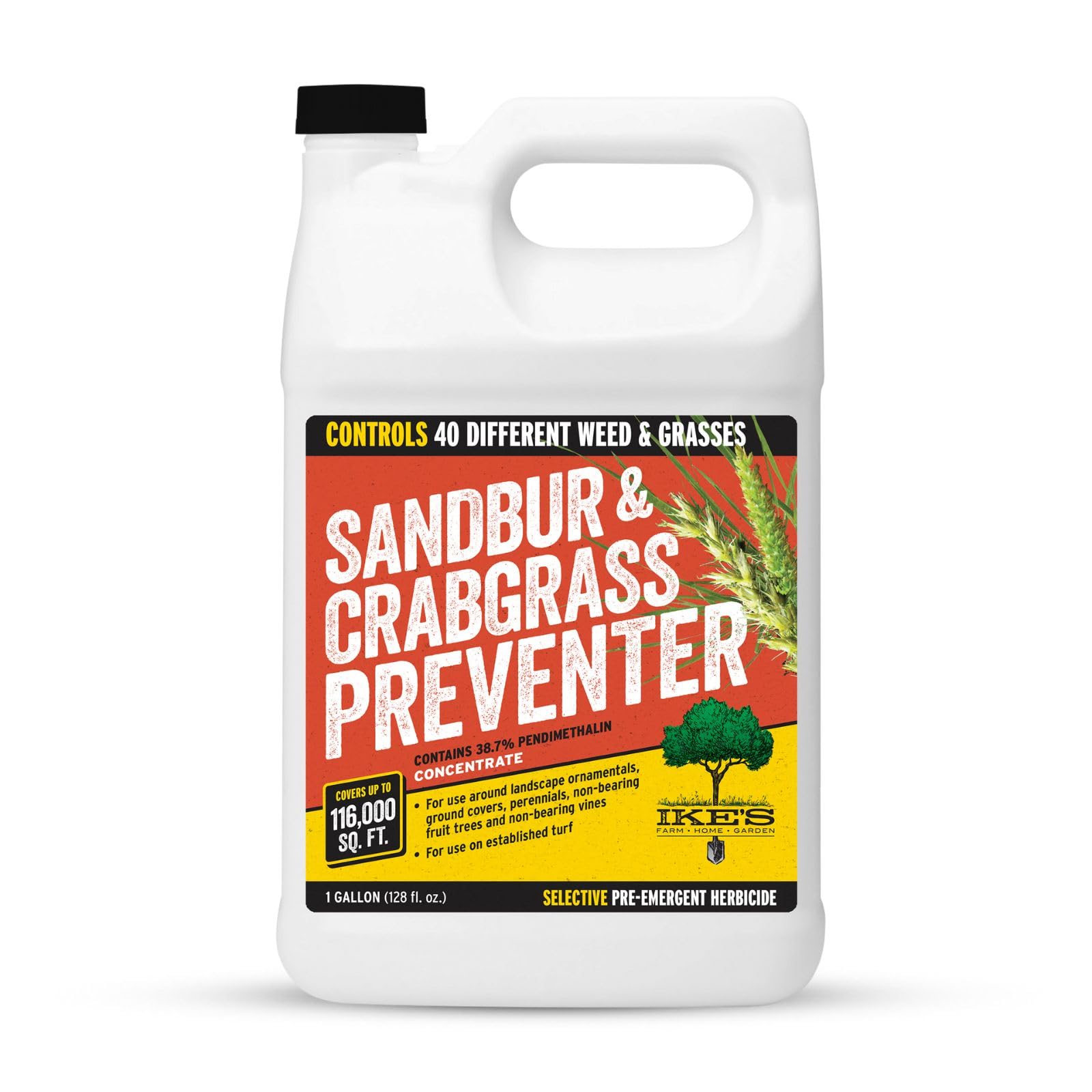 Ike's Sandbur and Crabgrass Preventer