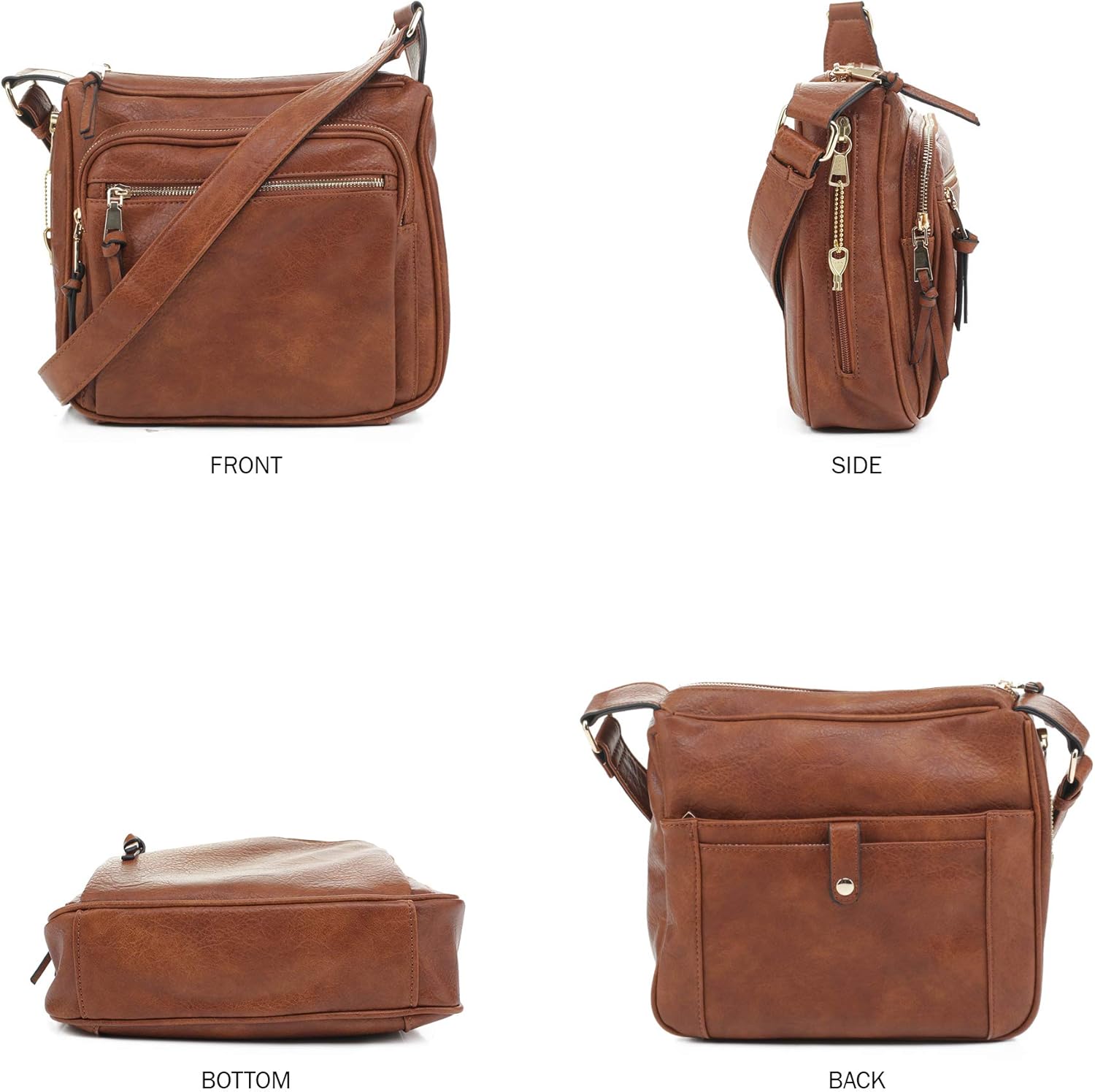 JESSIE & JAMES | Concealed Carry RFID Blocking Crossbody Purse for Women with Lock and Key - Image 3