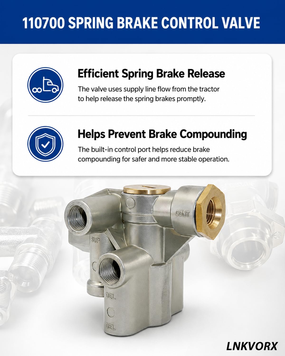 Marin☆* Amazon.com: 110700 Spring Brake Control Valve, 3/8-1/2 in NPT