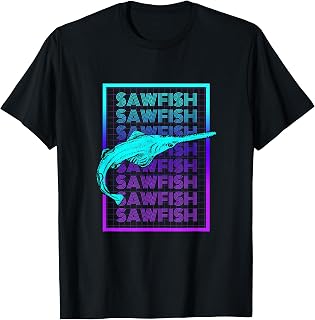 Sawfish Vintage Retro Sawfish T-Shirt