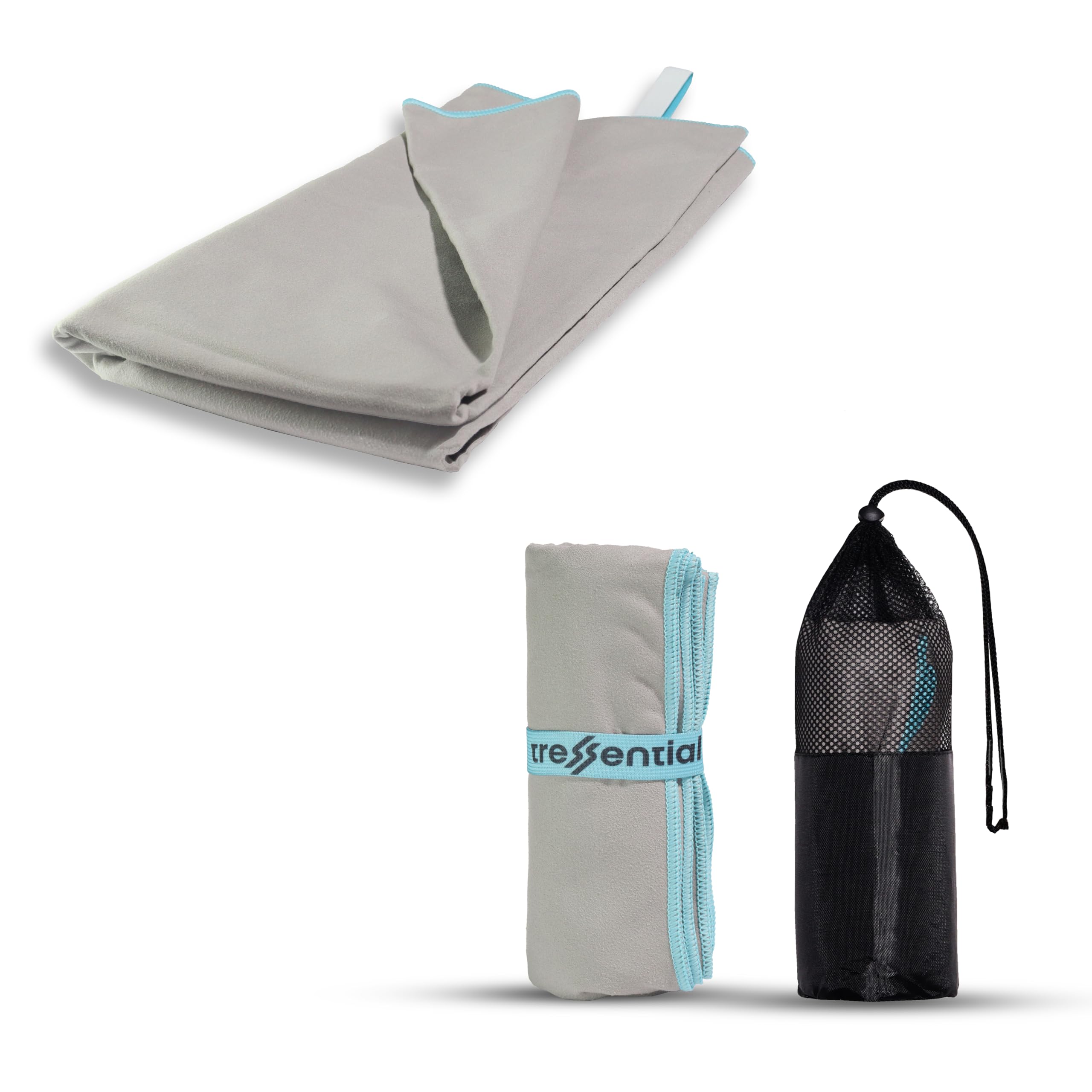 Compact & Ultra Soft Microfiber Camping Travel Towel | Quick Dry Towel-Super Absorbent & Lightweight for Sports, Beach, Gym, Backpacking, Hiking and Yoga (70 x 150 cm, Grey)