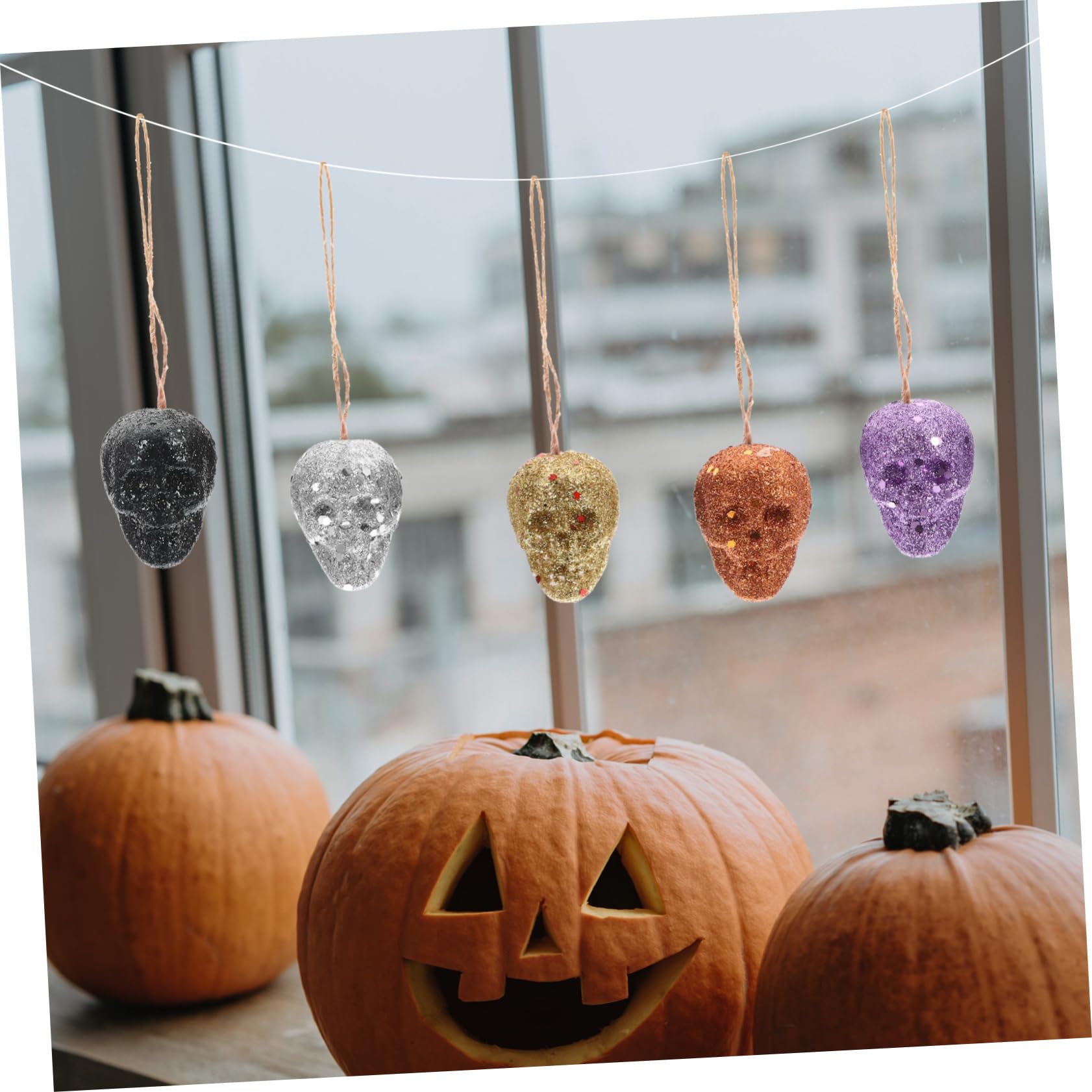 TOPBATHY 100 Pz teschio di schiuma halloween party decorazione halloween arredamento scheletro arredamento di adornare forniture di di schiume di