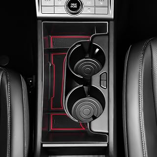 YEE PIN Kona 2024 Aufbewahrungsbox Kompatibel mit Hyundai Kona SX2 Hybird PHEV 2024 2025 Armlehne Mittelkonsole Organizer Tray Organizer Mit Rutschfestermatte (Rot)