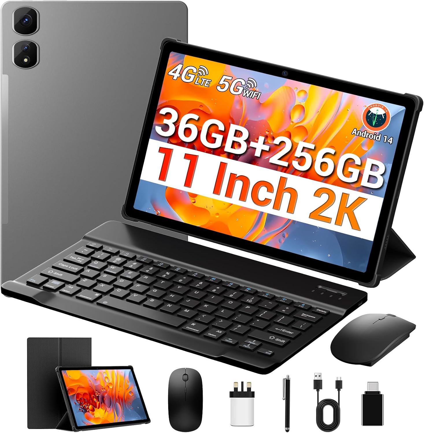 MAXLEGEN M11S Tablet with keyboard and accessories